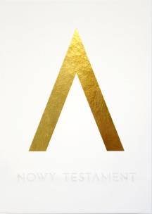 Okładka książki Pismo Święte Nowy Testament złoty tłoczony w.2018
