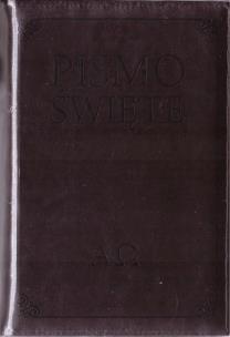 Okładka książki Pismo Święte w etui brązowe