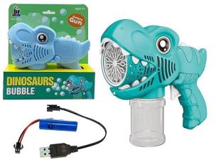 Opakowanie Pistolet do baniek na baterie Dinozaur