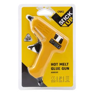 Pistolet do kleju 20W żółty. Wydawca: DELI. Multiszop.pl Opakowanie Pistolet do kleju 20W żółty