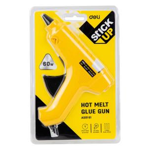 Pistolet do kleju 60W żółty. Wydawca: DELI. Multiszop.pl Opakowanie Pistolet do kleju 60W żółty