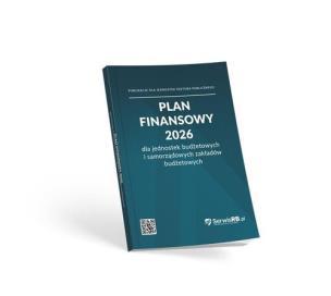 Okładka książki Plan finansowy 2026 dla jednostek budżetowych i samorządowych zakładów budżetowych
