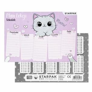 Plan lekcji z tabliczką mnożenia Kitty (25szt). Wydawca: Starpak. Multiszop.pl Opakowanie Plan lekcji z tabliczką mnożenia Kitty (25szt)