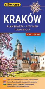 Okładka książki Plan miasta - Kraków 1:20 000 w.2022