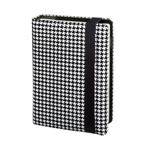 Opakowanie Planner A5 dzienno-tygodniowy premium czarno-biały na gumkę Modena PLM-25MD