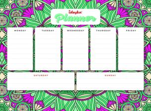 Opakowanie Planner magnetyczny z mozaiką diamentową Mandala