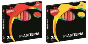 Opakowanie Plastelina 24 kolory MONA