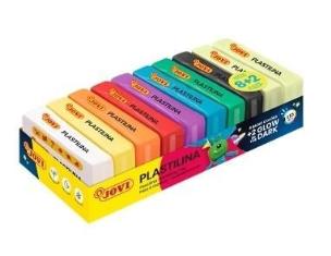 Opakowanie Plastelina 50g 8 basic kolor + 2 świecące w ciemn