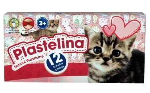 Opakowanie Plastelina szkolna Kotki 12 kolorów ASTRA