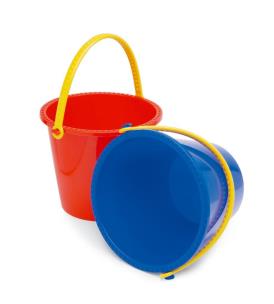 PLASTO Duże wiaderko 22 cm Czerw/Niebieskie. Wydawca: Tactic. Multiszop.pl Opakowanie PLASTO Duże wiaderko 22 cm Czerw/Niebieskie