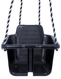 Opakowanie PLASTO Huśtawka dziecięca Czarna ze sznurkami, od 10 m-cy