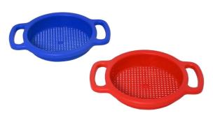 PLASTO Sitko do piasku 23cm czerw/niebieskie do wyboru. Wydawca: Tactic. Multiszop.pl Opakowanie PLASTO Sitko do piasku 23cm czerw/niebieskie do wyboru