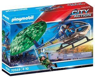Opakowanie Playmobil Policyjny śmigłowiec: Ucieczka ze spadochronem 70569