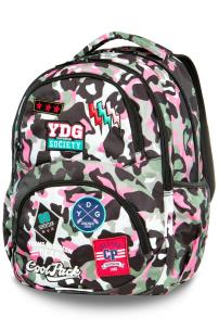 Opakowanie Plecak młodziezowy Coolpack Dart L Camo Pink Badges