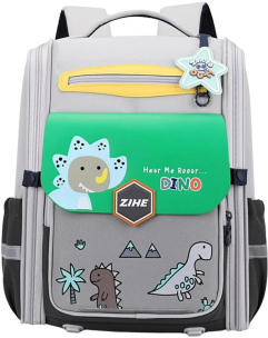 Opakowanie Plecak szkolny Dinozaur szary 21L