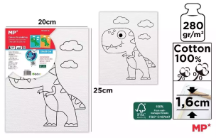 Opakowanie Płótno do malowania dinozaur 20x25