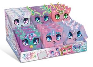 Opakowanie Pluszowe mini notatniki z zawieszką (24szt)