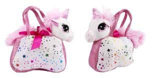 Pluszowy konik Jednorożec w torebce. Wydawca: Norimpex. Multiszop.pl Opakowanie Pluszowy konik Jednorożec w torebce
