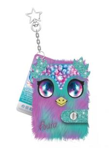 Opakowanie Pluszowy mini notatnik z zawieszką Aura