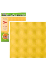 Opakowanie Płyta do budowania z klocków żółta 25,5x25,5cm
