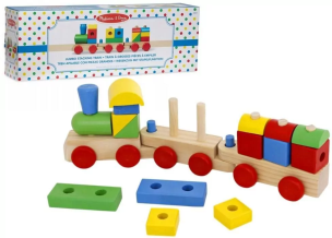 Pociąg drewniany jumbo. Wydawca: Melissa & Doug. Multiszop.pl Opakowanie Pociąg drewniany jumbo