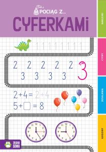 Pociąg z cyferkami. Pociąg z…. Autor: Opracowanie zbiorowe. Multiszop.pl Okładka książki Pociąg z cyferkami. Pociąg z…