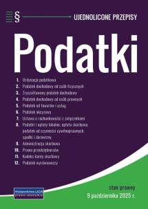 Podatki - 9.10.2025. Autor:   Praca zbiorowa. Multiszop.pl Okładka książki Podatki - 9.10.2025