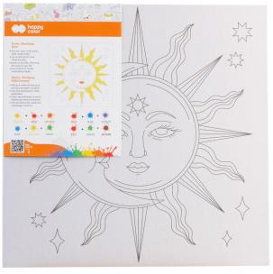 Opakowanie Podobrazie bawełniane z nadrukiem Kosmos 25x25 tablica MDF Happy Color