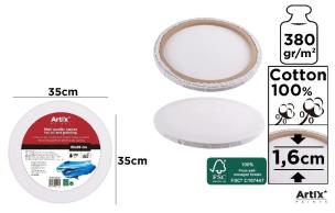 Opakowanie Podobrazie okrągłe 35x35x1.6cm 380G/m2