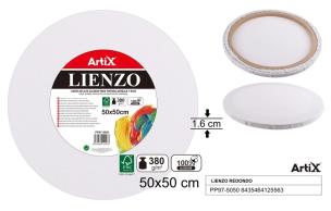 Opakowanie Podobrazie okrągłe 50x50x1.6cm 380G/m2