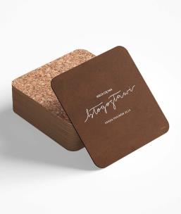 Opakowanie Podstawka korkowa - Błogosławieństwo - brąz