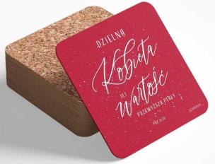 Opakowanie Podstawka korkowa - Dzielna Kobieta