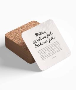 Opakowanie Podstawka korkowa - Hymn o miłości