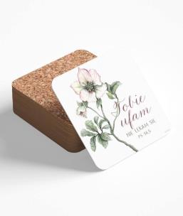 Opakowanie Podstawka korkowa - Tobie ufam - kwiat