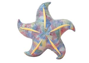 Poduszka pluszowa rozwgwiazda niebieska 45cm. Wydawca: Leantoys. Multiszop.pl Opakowanie Poduszka pluszowa rozwgwiazda niebieska 45cm