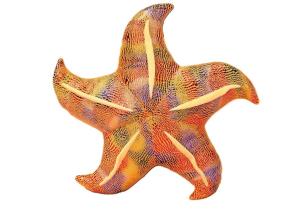 Poduszka pluszowa rozwgwiazda żółta 20cm. Wydawca: Leantoys. Multiszop.pl Opakowanie Poduszka pluszowa rozwgwiazda żółta 20cm