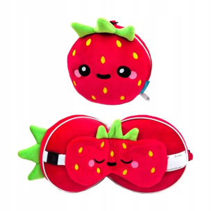 Opakowanie Poduszka podróżna i maska na oczy Strawberry