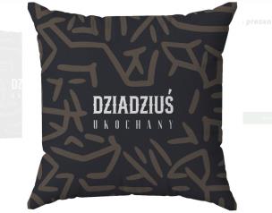Opakowanie Poduszka Ukochany Dziadziuś 40x40cm