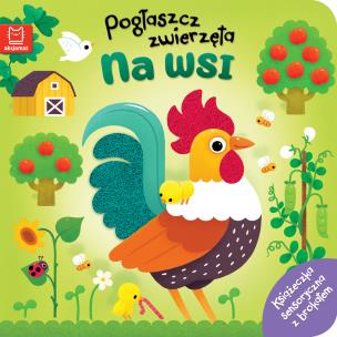 Pogłaszcz zwierzęta. Na wsi. Książeczka sensoryczna z brokatem. Autor: Michalec Bogusław. Multiszop.pl Okładka książki Pogłaszcz zwierzęta. Na wsi. Książeczka sensoryczna z brokatem