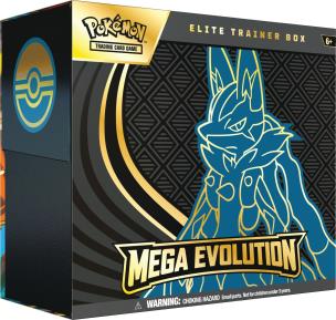 Pokemon TCG Mega Evolution Elite Trainer Box Lucario. Wydawca: The Pokemon Company International (Y). Multiszop.pl Opakowanie Pokemon TCG Mega Evolution Elite Trainer Box Lucario