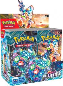 Pokemon TCG Scarlet & Violet Stellar Crown Booster Box  Booster Box (36 paczek). Wydawca: The Pokemon Company International (Y). Multiszop.pl Opakowanie Pokemon TCG Scarlet & Violet Stellar Crown Booster Box  Booster Box (36 paczek)