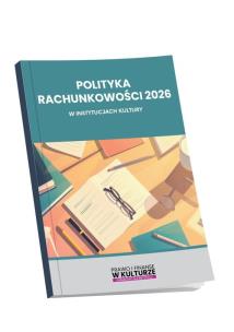 Okładka książki Polityka rachunkowości 2026 w instytucjach kultury