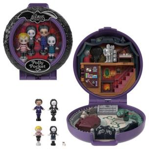 Polly Pocket Rodzina Addamsów Kolekcjonerski. Wydawca: Mattel. Multiszop.pl Opakowanie Polly Pocket Rodzina Addamsów Kolekcjonerski