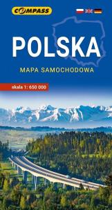 Opakowanie Polska mapa samochodowa 1:650 000