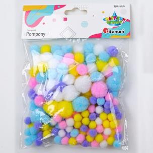 Opakowanie Pompony poliestrowe 180szt