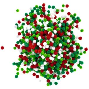 Opakowanie Pompony poliestrowe 1cm 1000szt