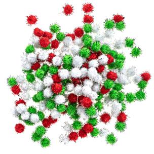 Opakowanie Pompony poliestrowe metalizowane 15mm 200szt