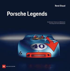 Porsche Legends. The Racing Icons from Zuffenhausen wer. angielska. Autor: Staud René. Multiszop.pl Okładka książki Porsche Legends. The Racing Icons from Zuffenhausen wer. angielska