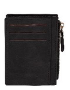 Opakowanie Portfel na karty z suwakiem czarny