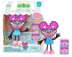 Postać do kąpieli Abby z kostkami świecącymi. Wydawca: Glo Pals. Multiszop.pl Opakowanie Postać do kąpieli Abby z kostkami świecącymi